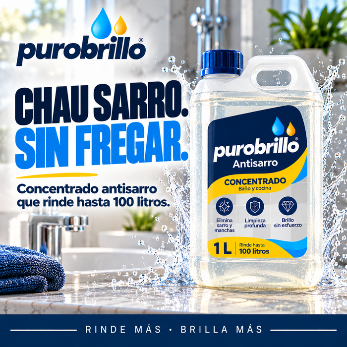 PuroBrillo Concentrado Antisarro 1 L | Baño y Cocina ✨