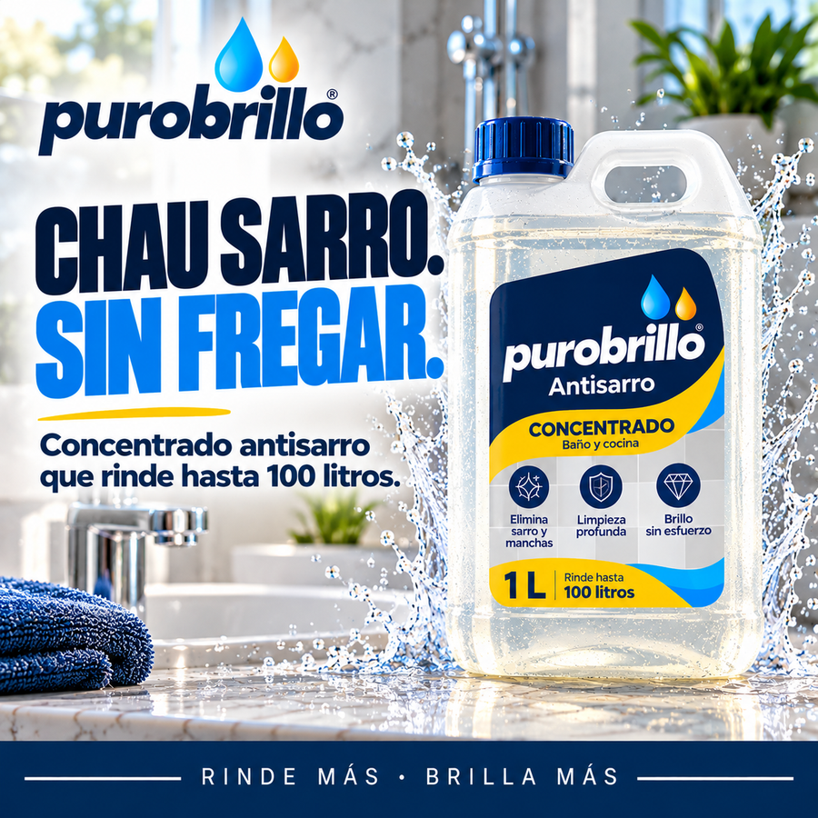 PuroBrillo Concentrado Antisarro 1 L | Baño y Cocina ✨